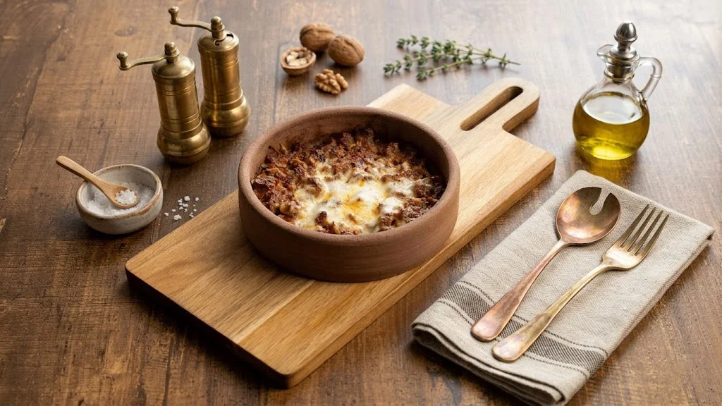 طاجن لحم بالجبن